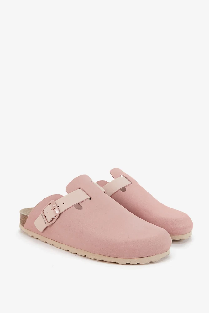 Zueco en serraje rosa - Imagen 3