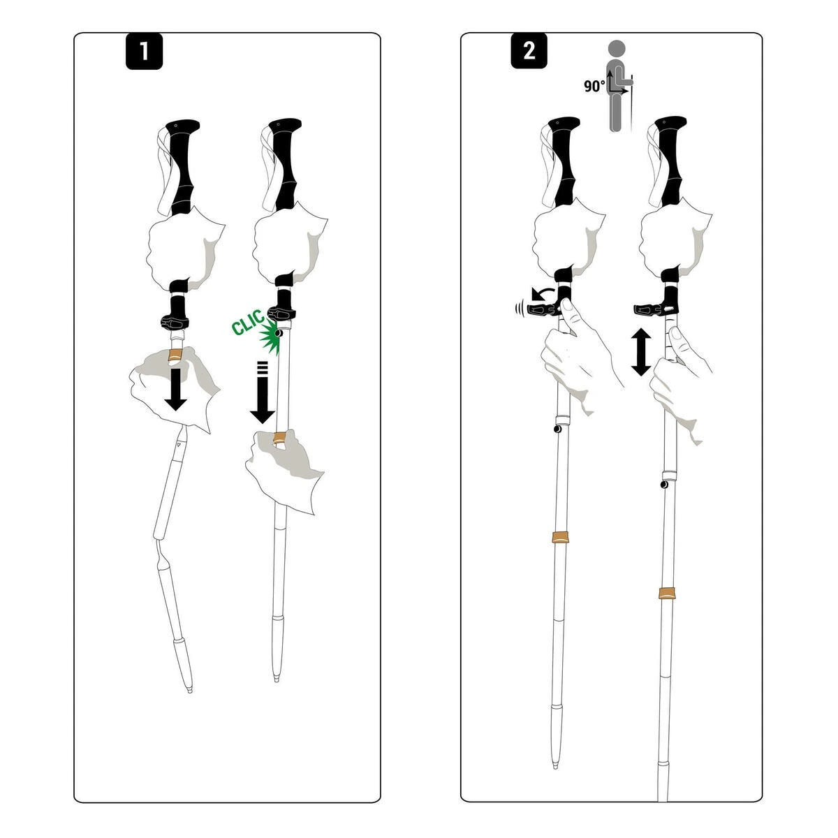 Bastón de trekking ultra compacto Forclaz MT900 – 1und - Imagen 7