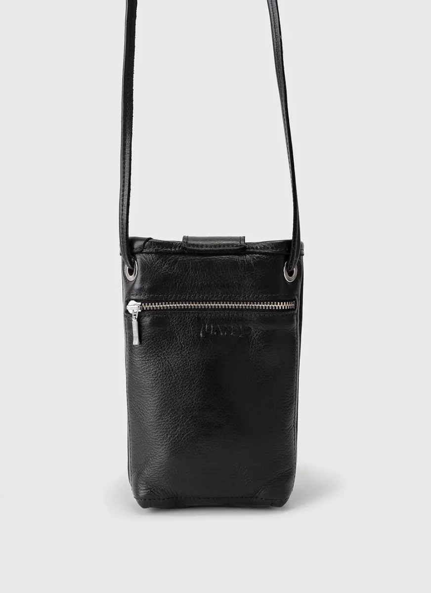 Bolso Móvil Mujer Piel Negro - Imagen 4