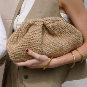 Clutch natural de yute