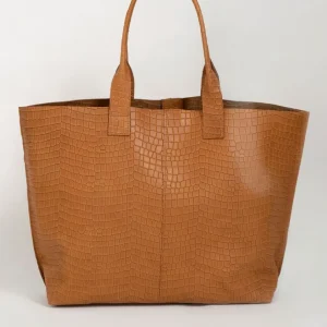 Bolso Grande Piel Camel Maxi