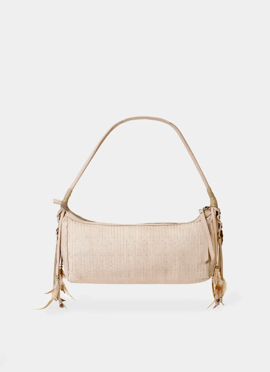 Bolso Beige Mujer Baguette Yuma - Imagen 4