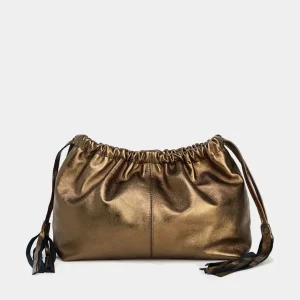 Bolso Bronce Clutch Piel Erica