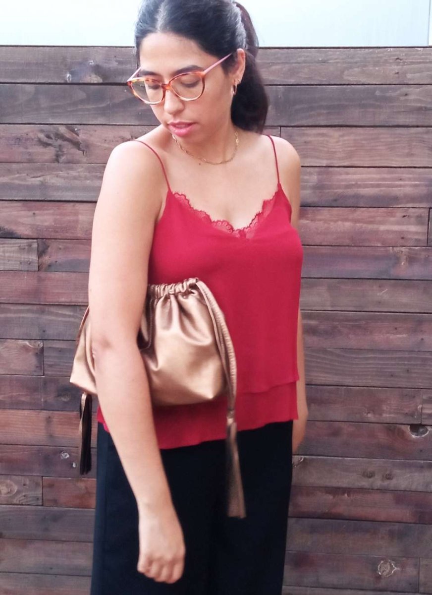 Bolso Bronce Clutch Piel Erica - Imagen 4