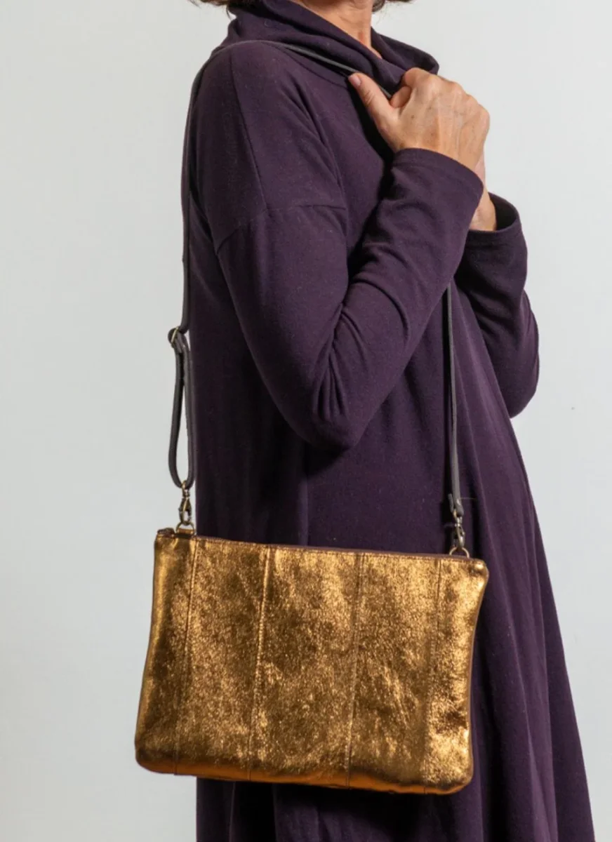 Bolso de Mano Plateado Glam - Imagen 8
