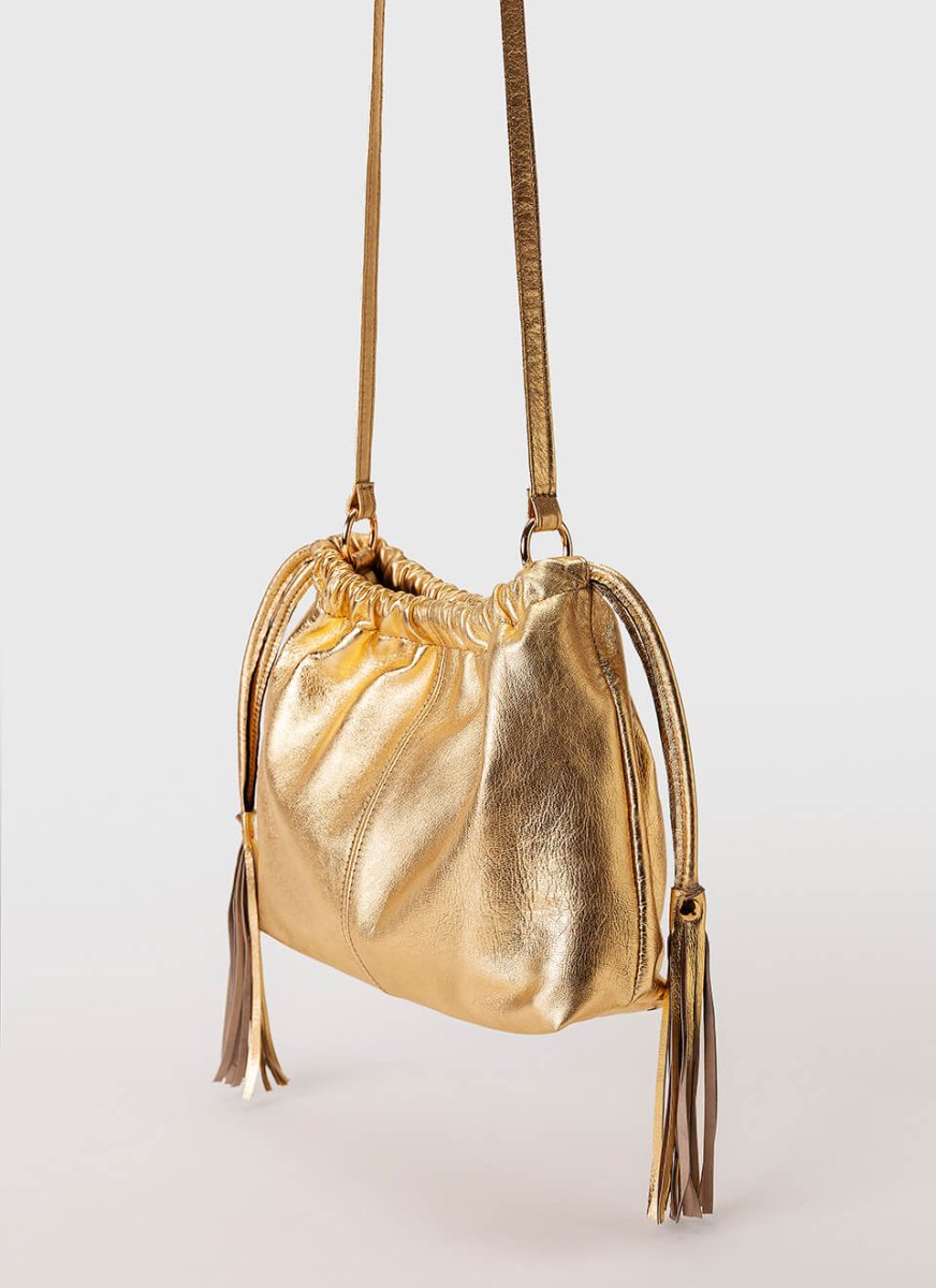 Bolso Dorado Clutch Piel Erica - Imagen 6