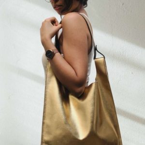 Bolso Metalizado Dorado T-Shirt