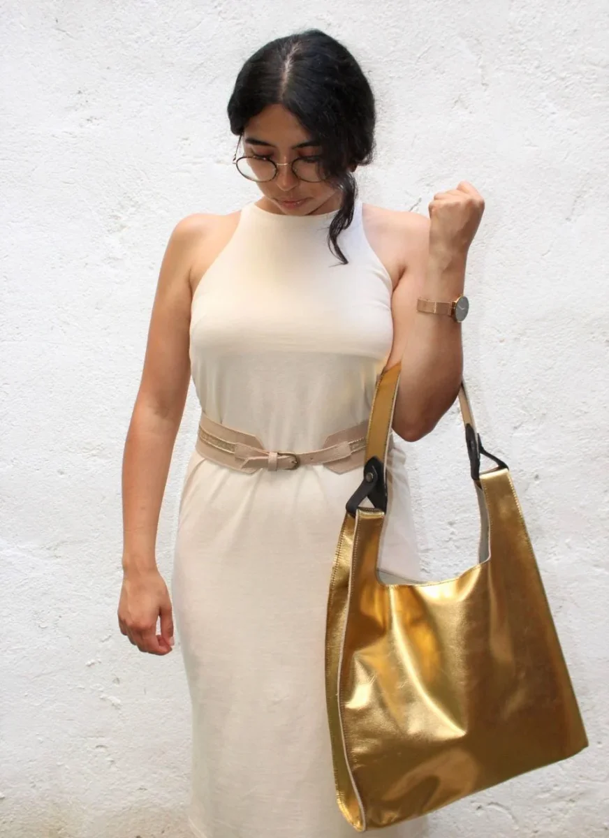 Bolso Metalizado Bronce T-Shirt - Imagen 9