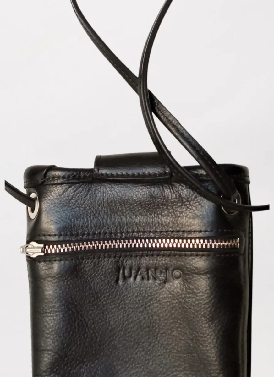 Bolso Móvil Mujer Piel Negro - Imagen 6
