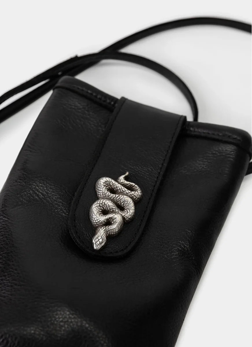 Bolso Móvil Mujer Piel Negro - Imagen 5