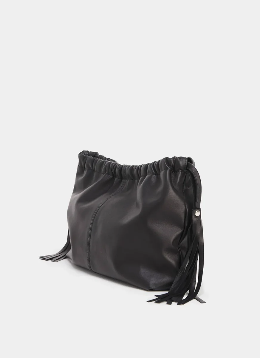 Clutch Negro Piel Erica - Imagen 3