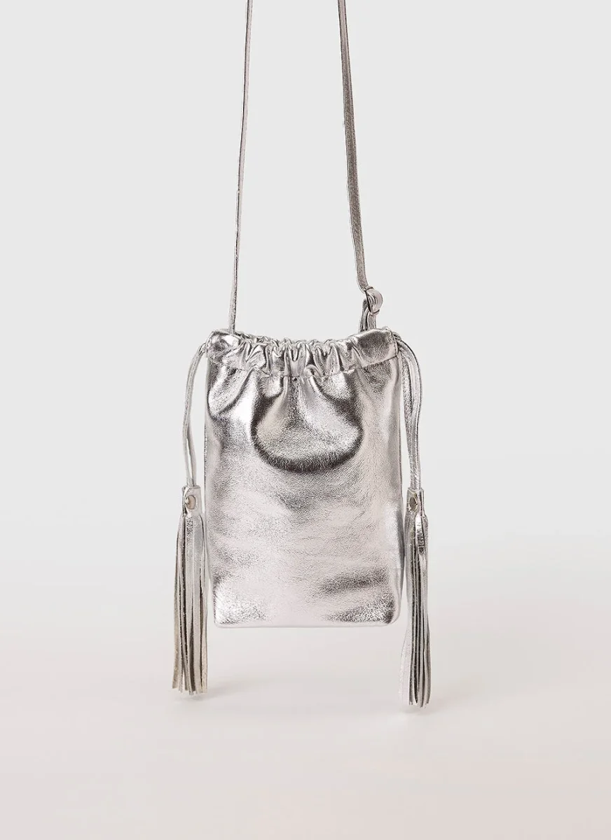 Bolso Plateado Pequeño Mónica