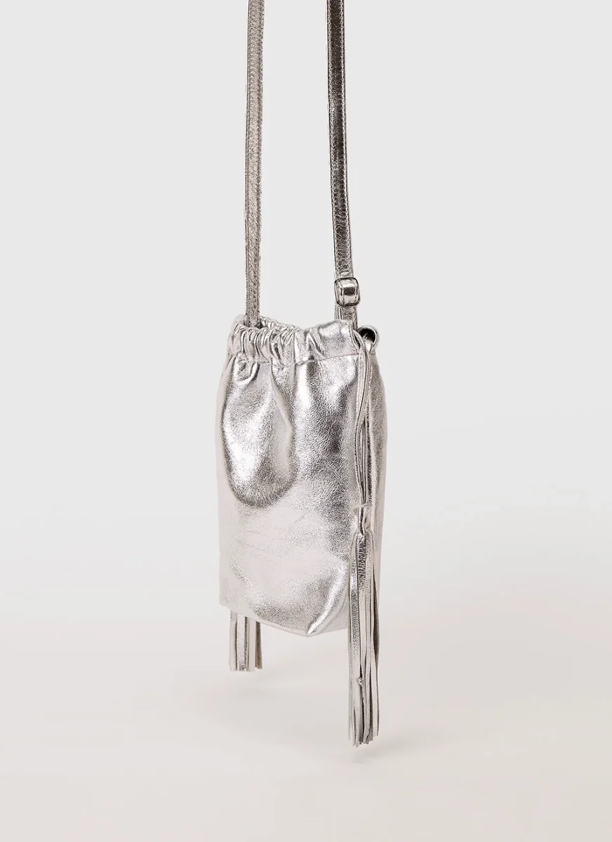 Bolso Plateado Pequeño Mónica - Imagen 4