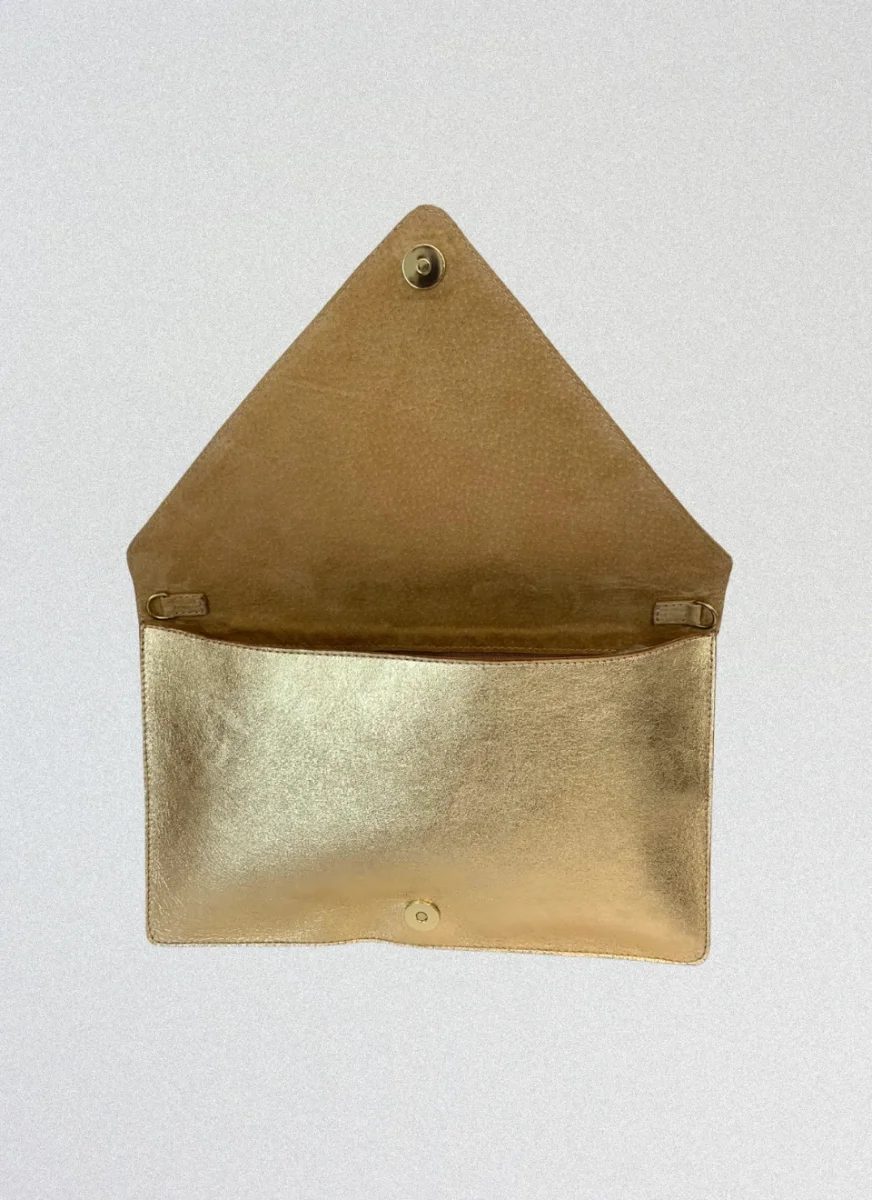 Clutch Plateado Sobre con Cadena - Imagen 9