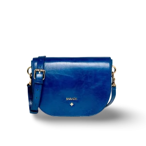 Bolso de lujo con bandolera y solapa en piel vacuno