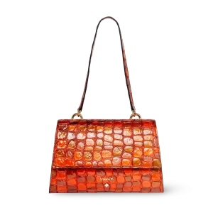 Bolso de hombro en piel caprino diseño moderno y exclusivo