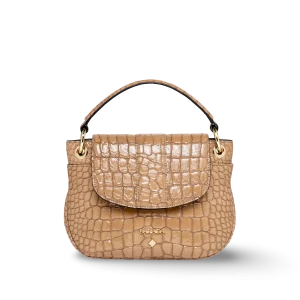 Bolso de mano en piel caprino, un estilo premium