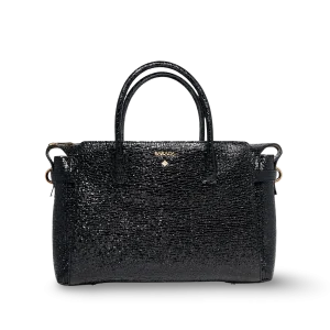 Bolso de piel de Ubrique de mano acabado en charol