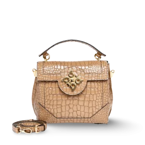 Bolso de lujo para llevar en mano, artesanal en piel caprino
