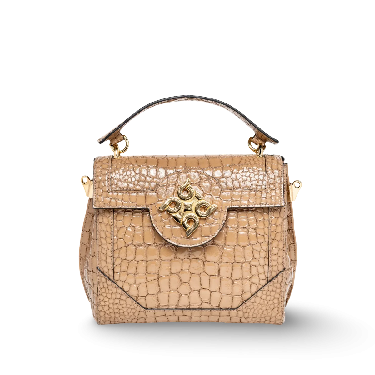 Bolso de lujo para llevar en mano, artesanal en piel caprino - Imagen 3