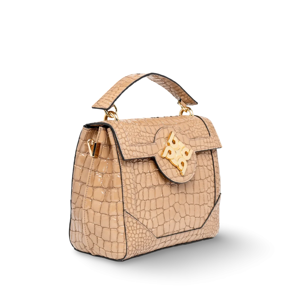 Bolso de lujo para llevar en mano, artesanal en piel caprino - Imagen 5