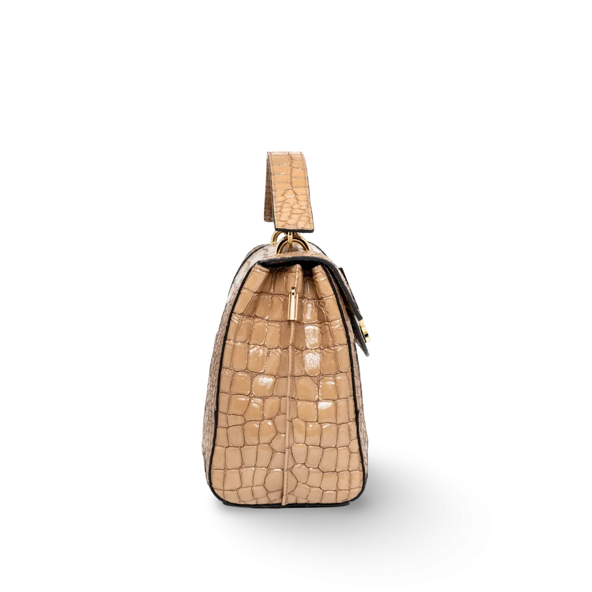 Bolso de lujo para llevar en mano, artesanal en piel caprino - Imagen 6