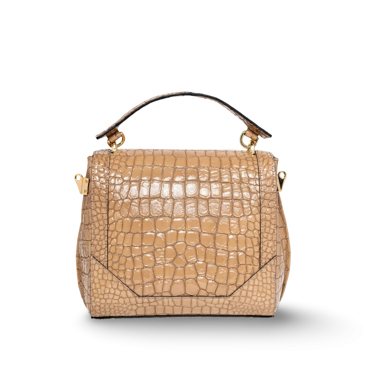 Bolso de lujo para llevar en mano, artesanal en piel caprino - Imagen 4