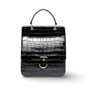 Bolso elegante de mano en piel vacuno con solapa
