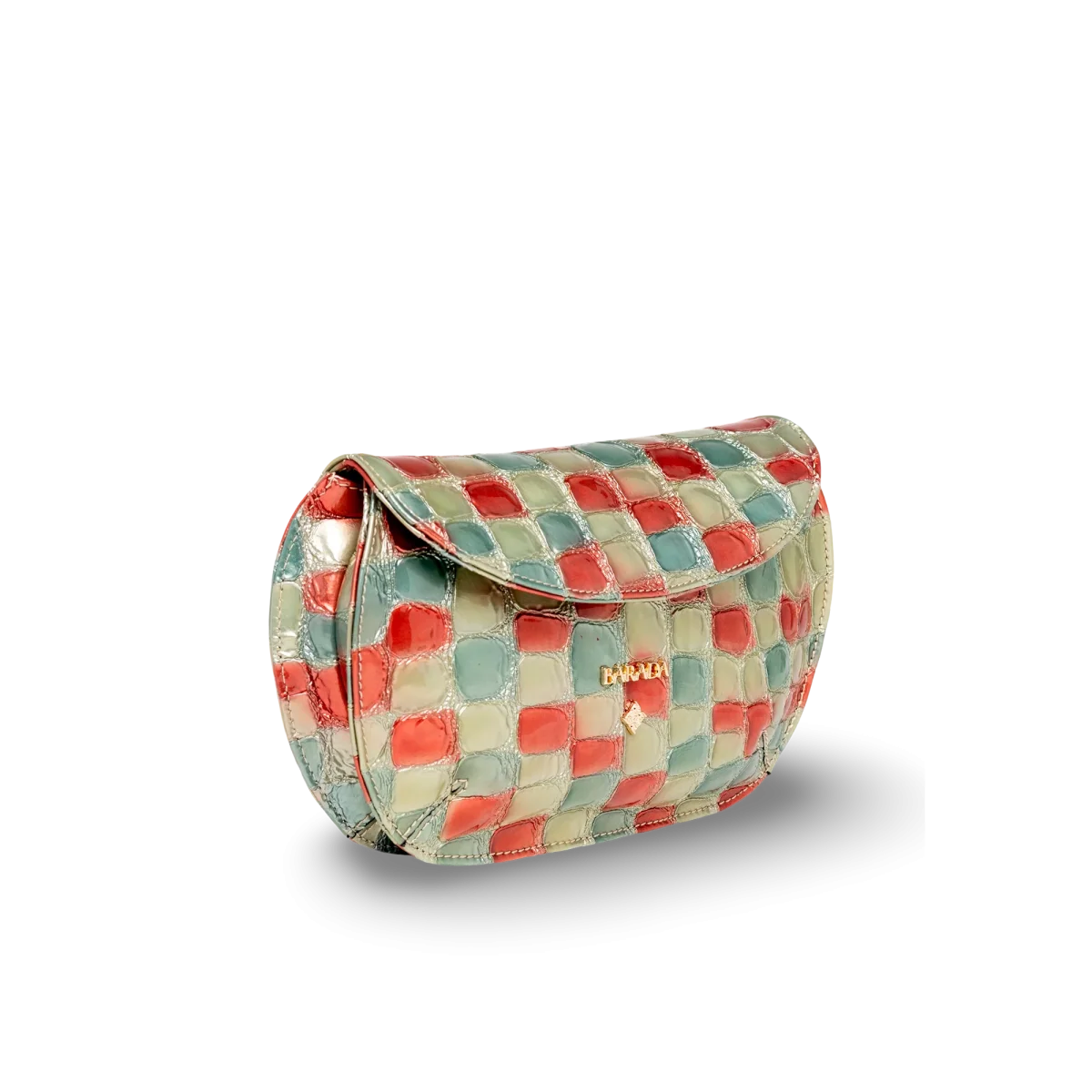 Mini bolso de diseño en cuero acabado en charol - Imagen 4