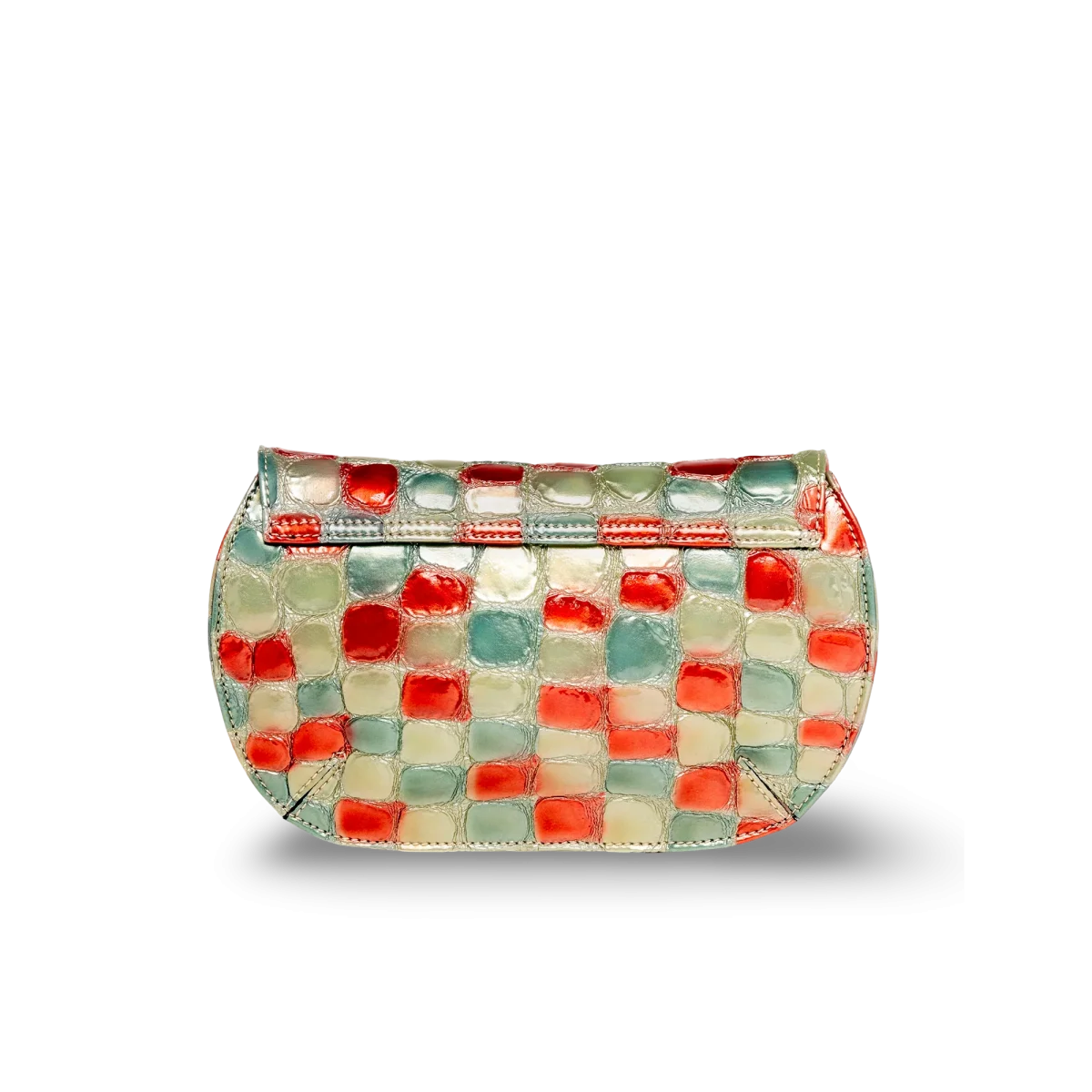 Mini bolso de diseño en cuero acabado en charol - Imagen 3