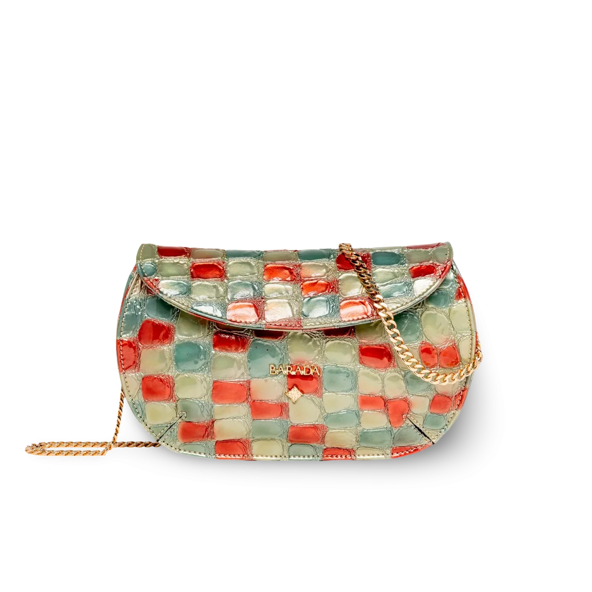 Mini bolso de diseño en cuero acabado en charol - Imagen 5