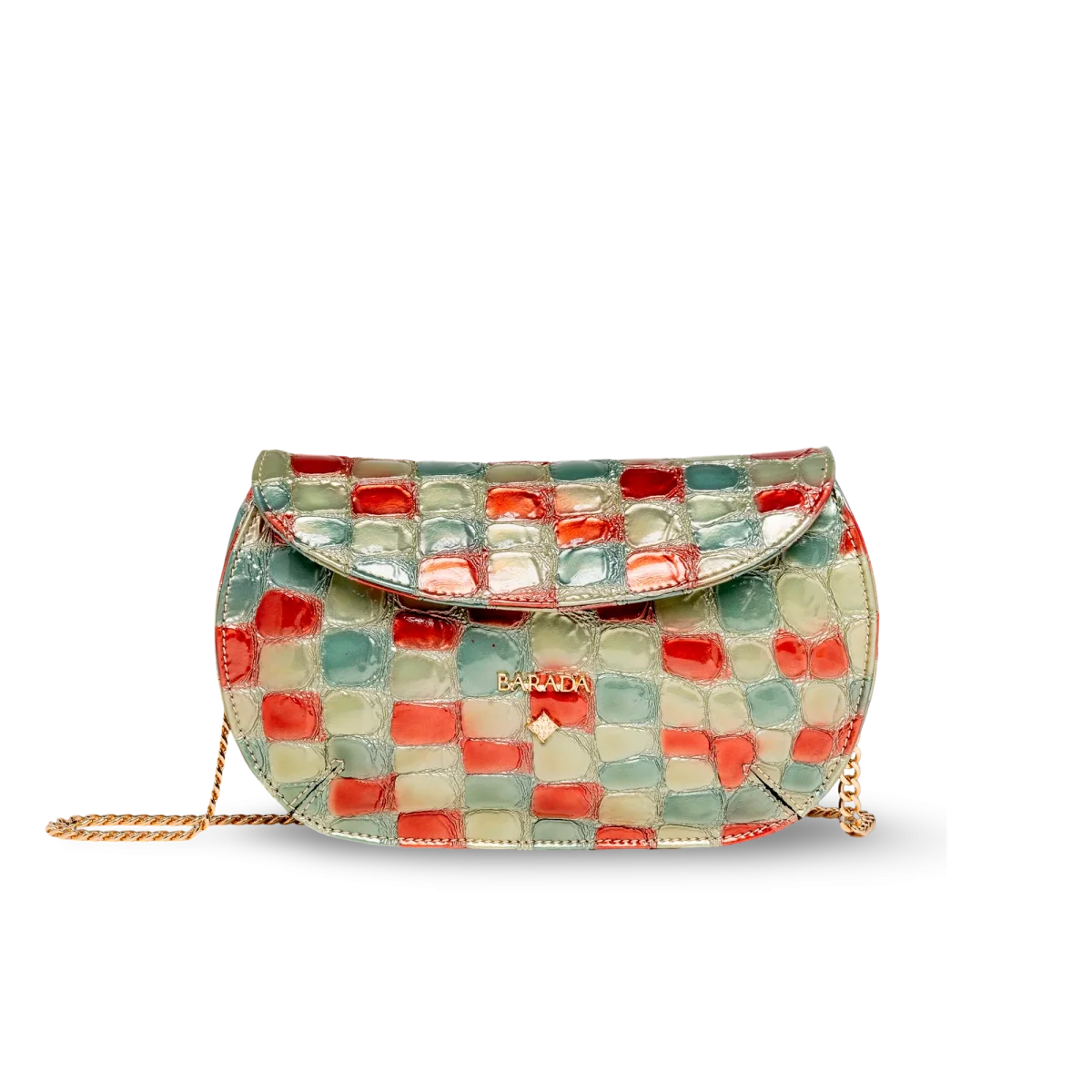 Mini bolso de diseño en cuero acabado en charol - Imagen 6