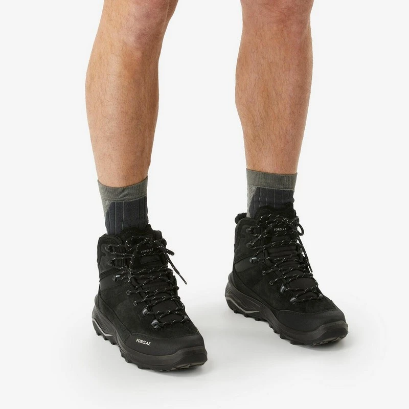 Botas de montaña y trekking impermeables de piel Forclaz MT100 - Imagen 4