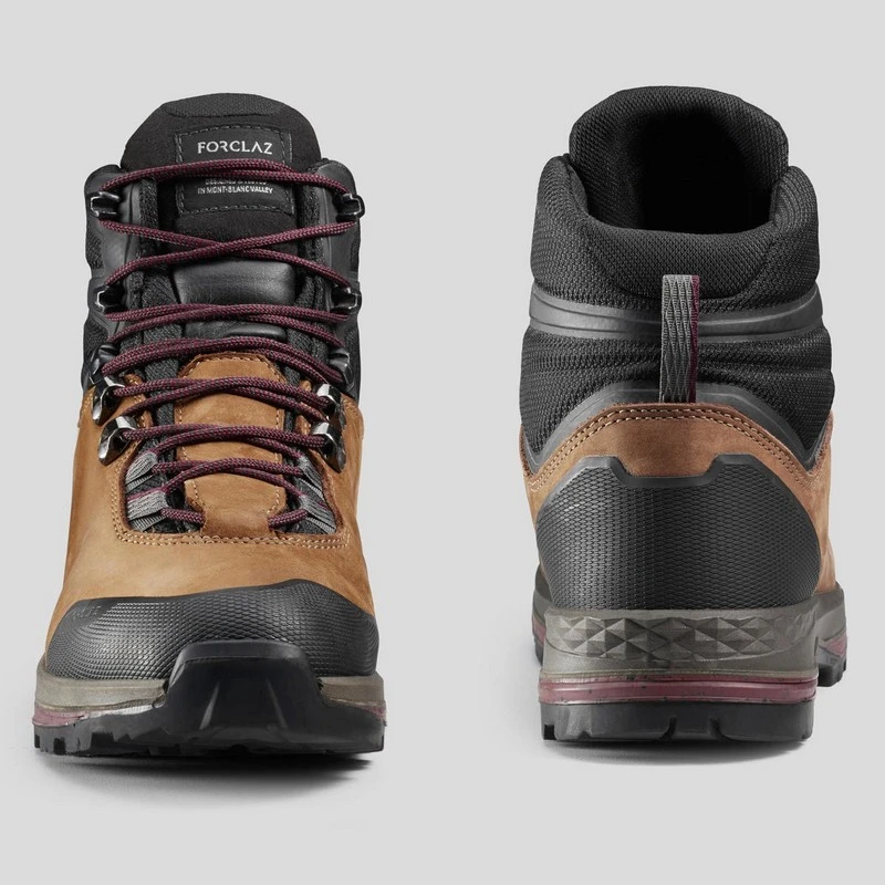 Botas impermeables de piel Forclaz TREK100 - Imagen 3