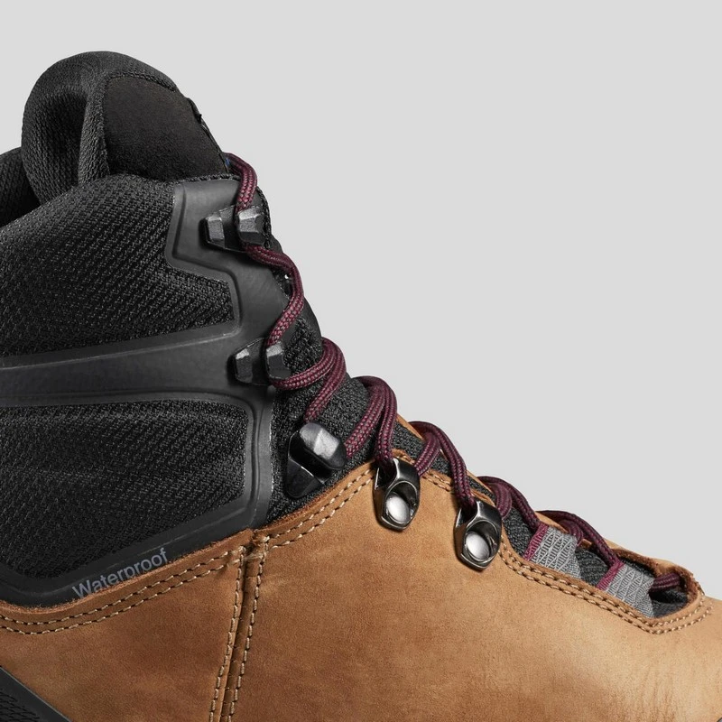 Botas impermeables de piel Forclaz TREK100 - Imagen 5
