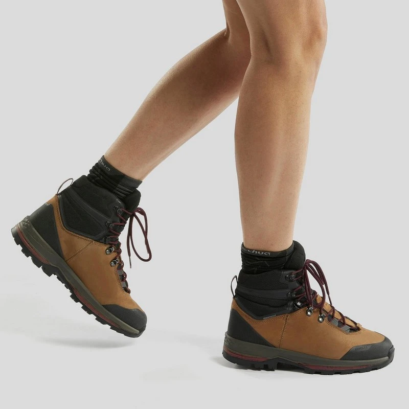 Botas impermeables de piel Forclaz TREK100 - Imagen 4