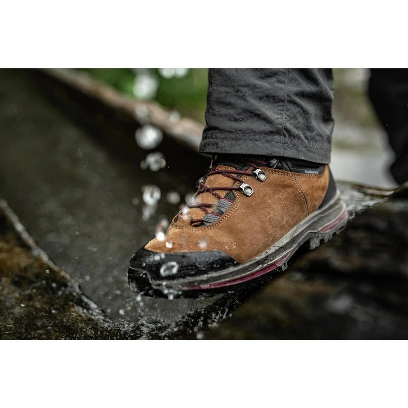 Botas impermeables de piel Forclaz TREK100 - Imagen 6