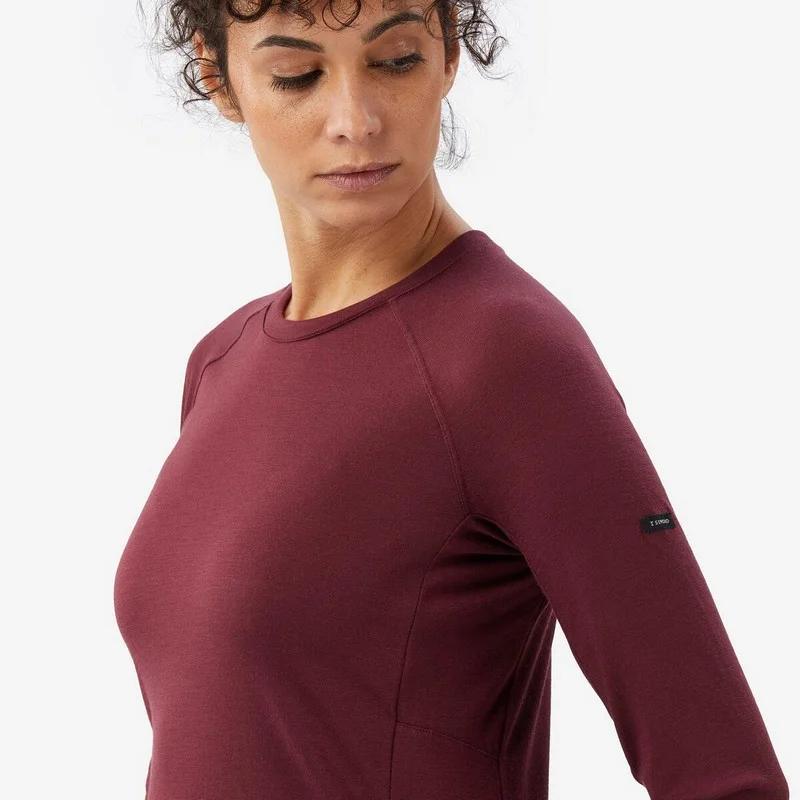 Camiseta lana merino manga larga Mujer SIMOND RESIST - Imagen 4