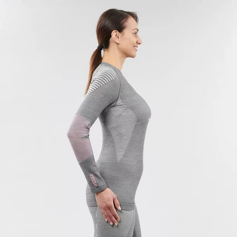 Camiseta térmica lana merina WEDZE SKI900 - Imagen 4