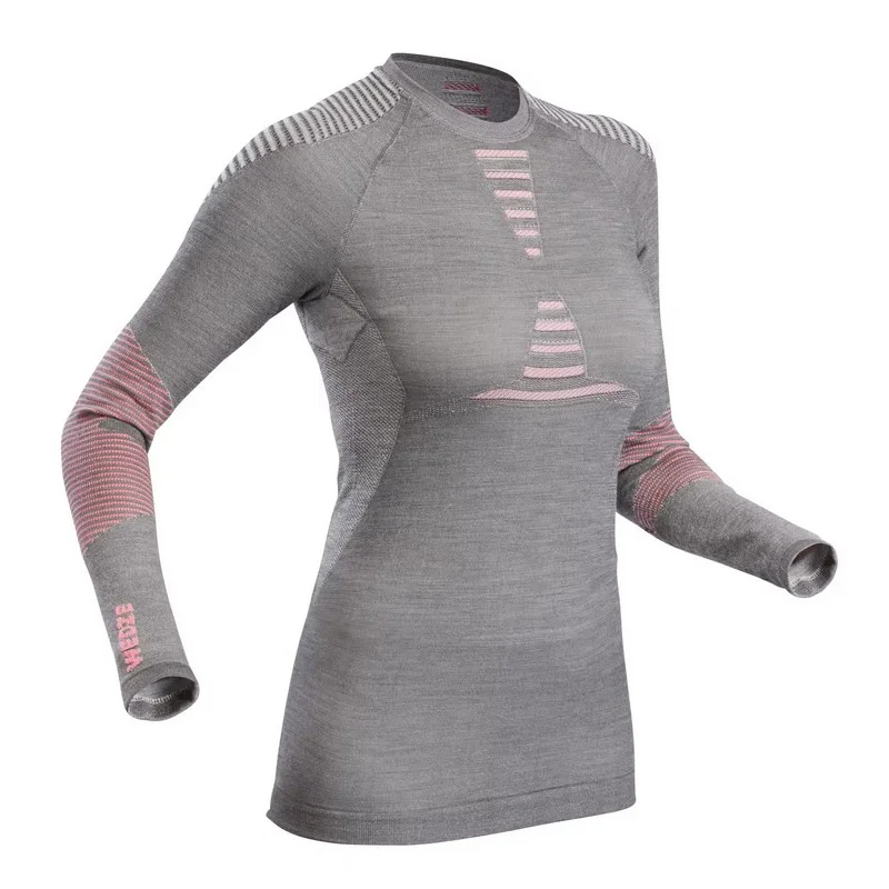 Camiseta térmica lana merina WEDZE SKI900 - Imagen 6