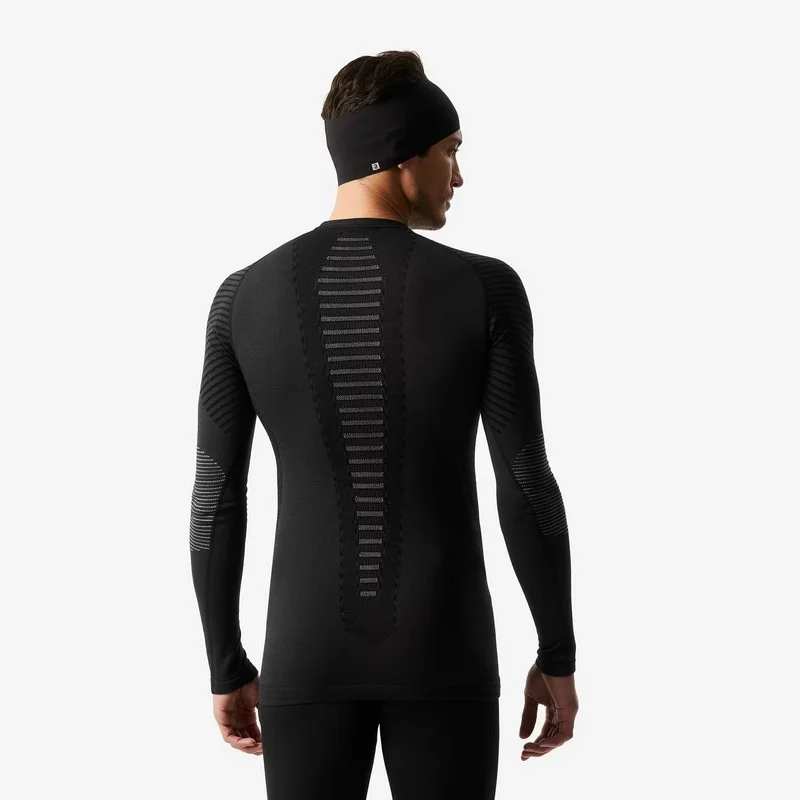 Camiseta térmica transpirable de lana merino BL900 WEDZE - Imagen 3
