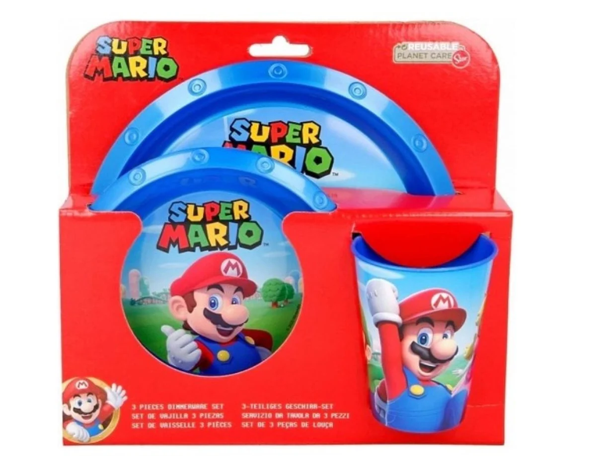 SET EASY 3 PIEZAS SUPER MARIO