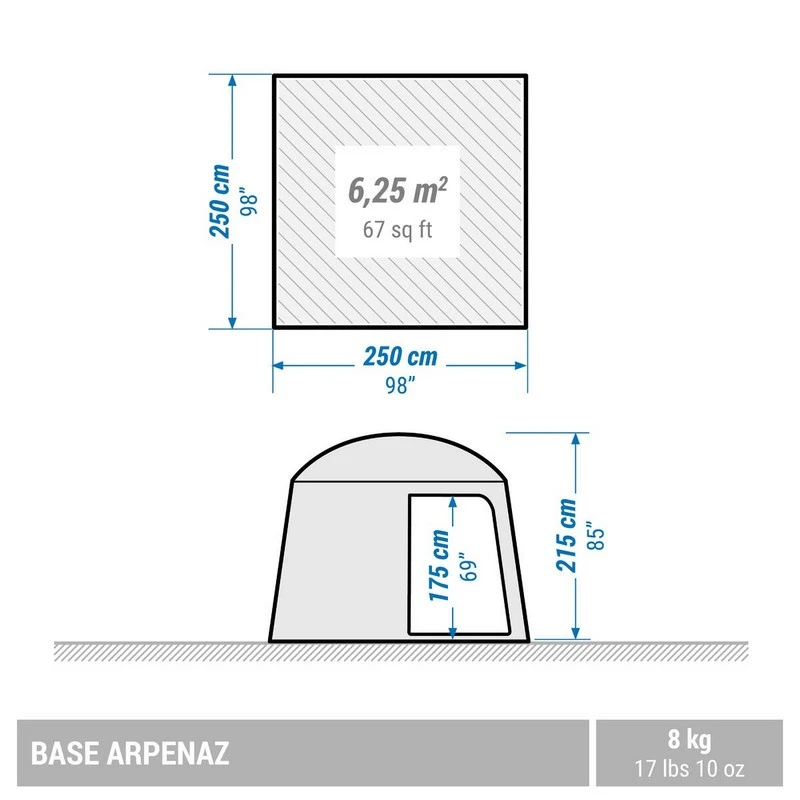 Carpa para acampar 6 personas UPF30 Quechua - Imagen 6