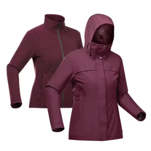 Casaca impermeable 3 en 1 Forclaz NH100