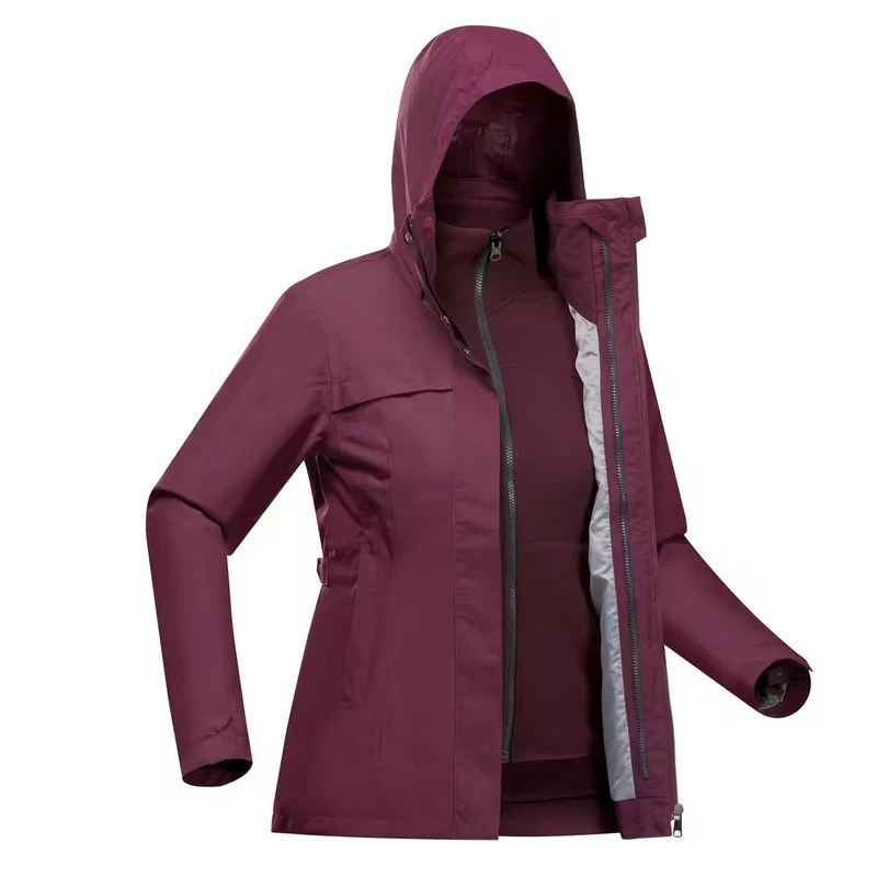 Casaca impermeable 3 en 1 Forclaz NH100 - Imagen 3