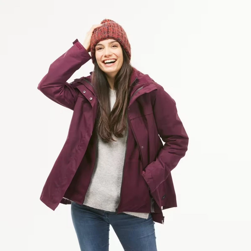 Casaca impermeable 3 en 1 Forclaz NH100 - Imagen 4