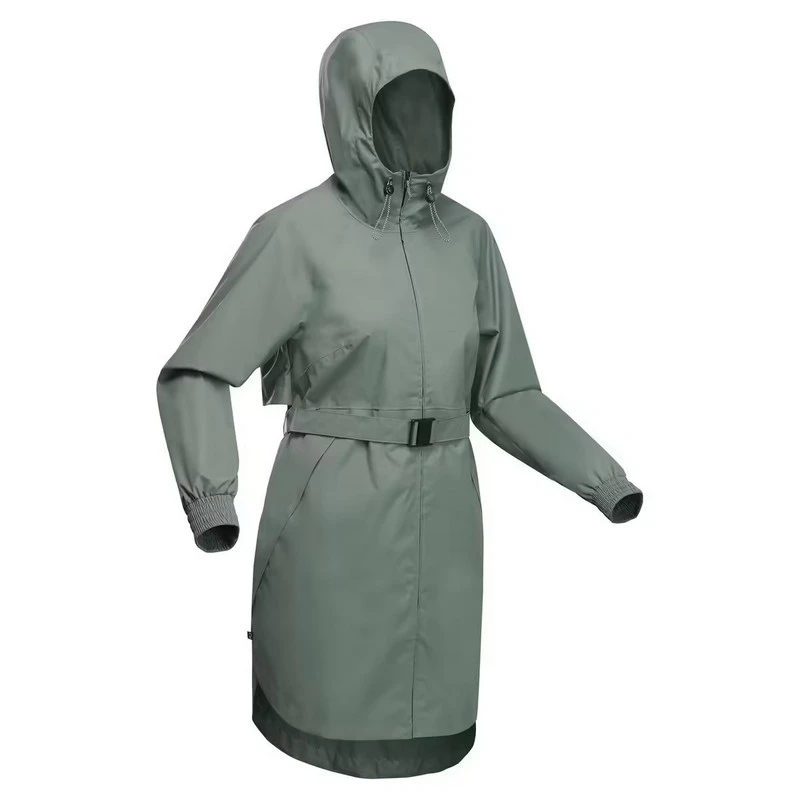 Casaca impermeable de mujer quechua RAINCUT LONG - Imagen 3