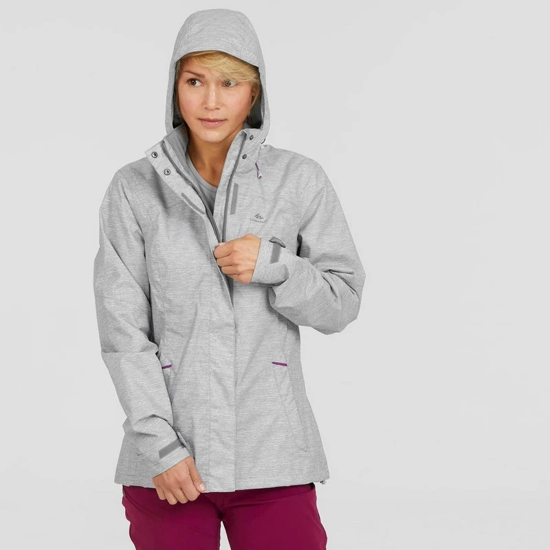 Casaca impermeable mujer Quechua MH100 - Imagen 3