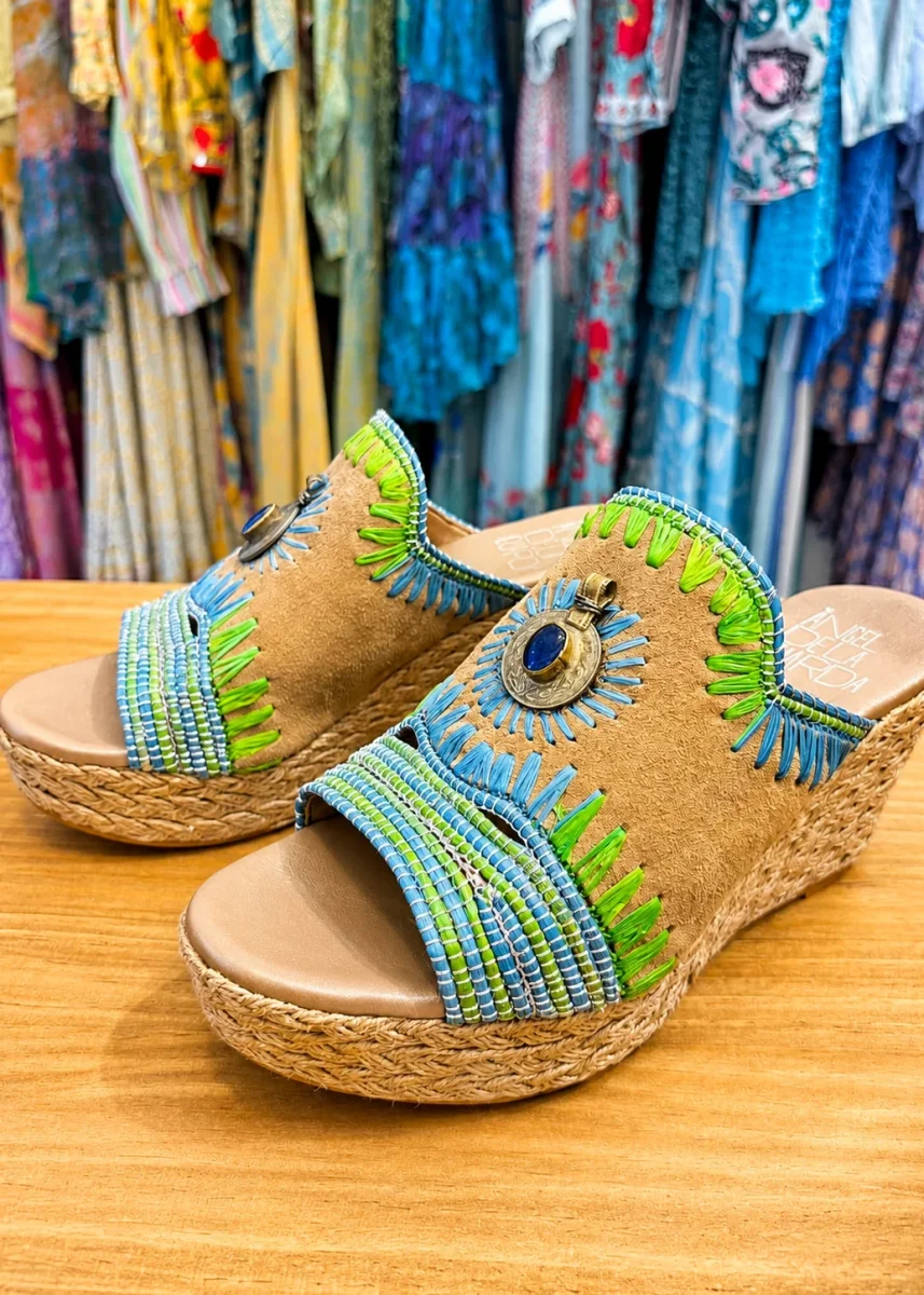 Sandalias verde y azul claro - Imagen 3