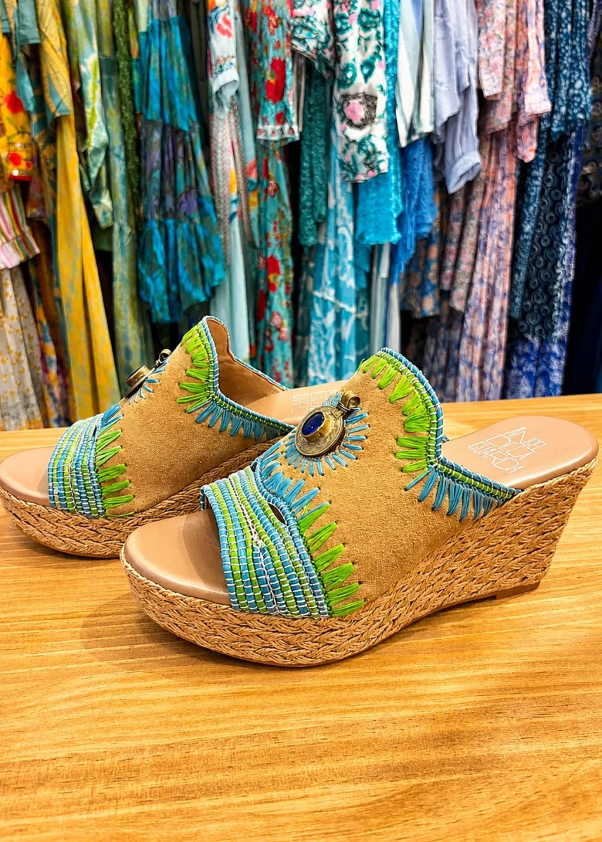 Sandalias verde y azul claro - Imagen 5